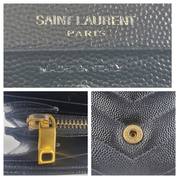 SAINT LAURENT YSL Cassandre Leather Long Wallet - Picture 6 of 9